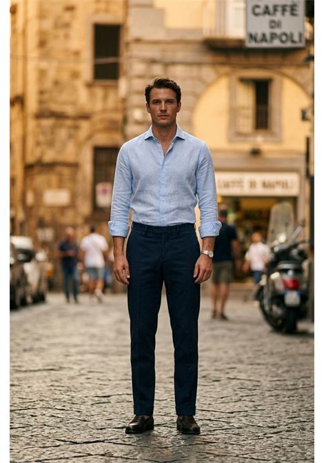 PT Torino Master Fit navy chino trousers VD05 PT TORINO |  | CO-ASMAZ00CL10360